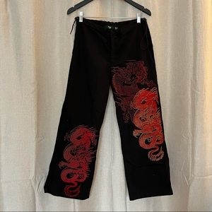 JADED LONDON baggy fit drawstring pants with pockets
